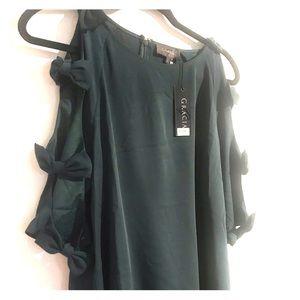*NWT* Green Blouse with Bows